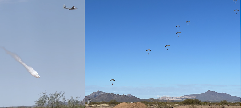 Images of aerial activity